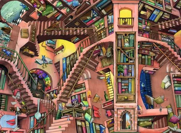 Puzzle 500 Teile - Ludicrous Libray