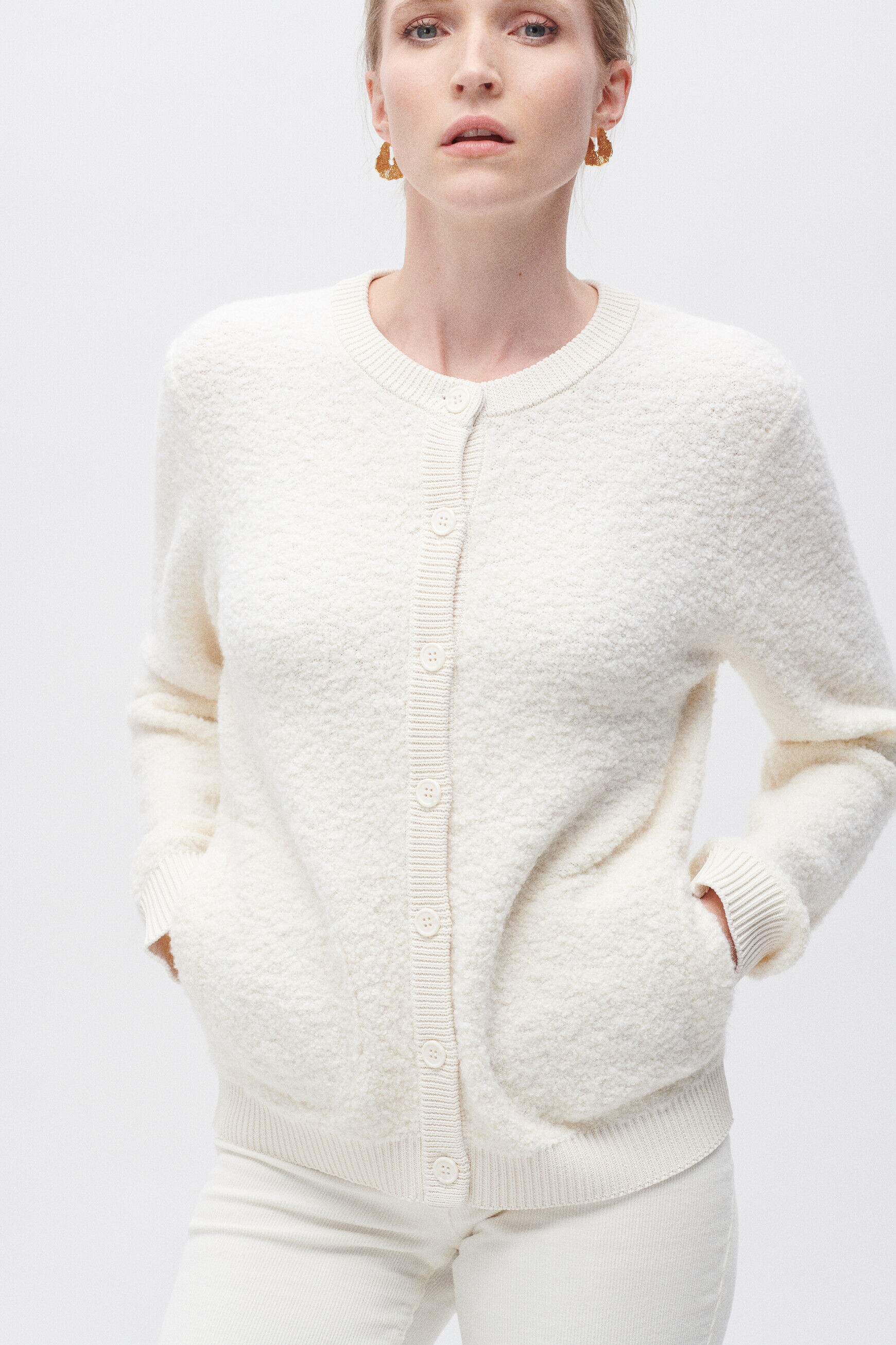Veste will ecru femme
