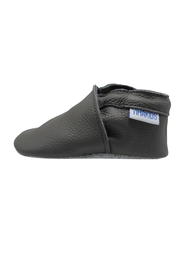 Yalion Leder-Krabbelschuhe in Den Grau günstig kaufen