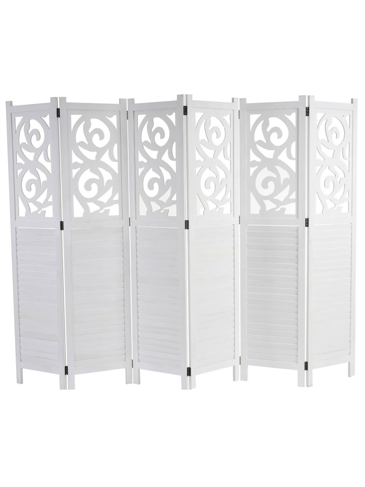 MCW Paravant Izmir mit Ornamente, 170x241x2cm, weiß günstig kaufen onesize