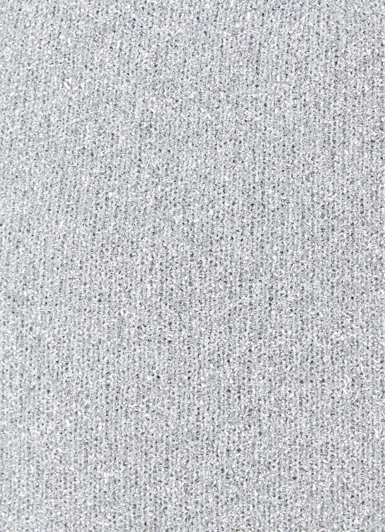 Ganni mini skirt in merino wool blend with lurex