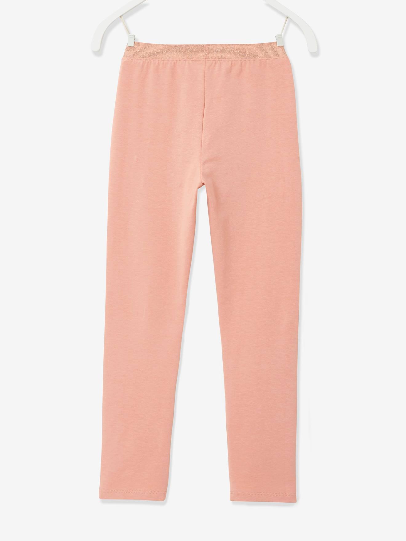 Legging Basics fille ceinture irisée rose foncé