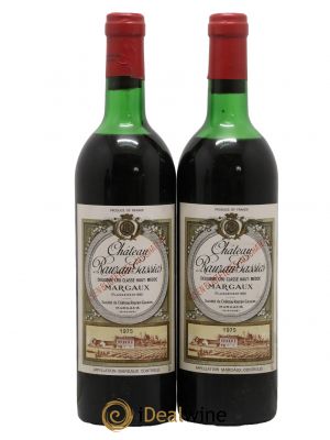 Château Rauzan-Gassies 2ème Grand Cru Classé  1975 - Lot de 2 Bouteilles