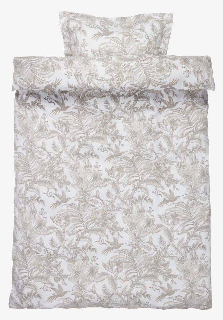 HELGA Gold satin bedding set HELGA 140x200 white and gray