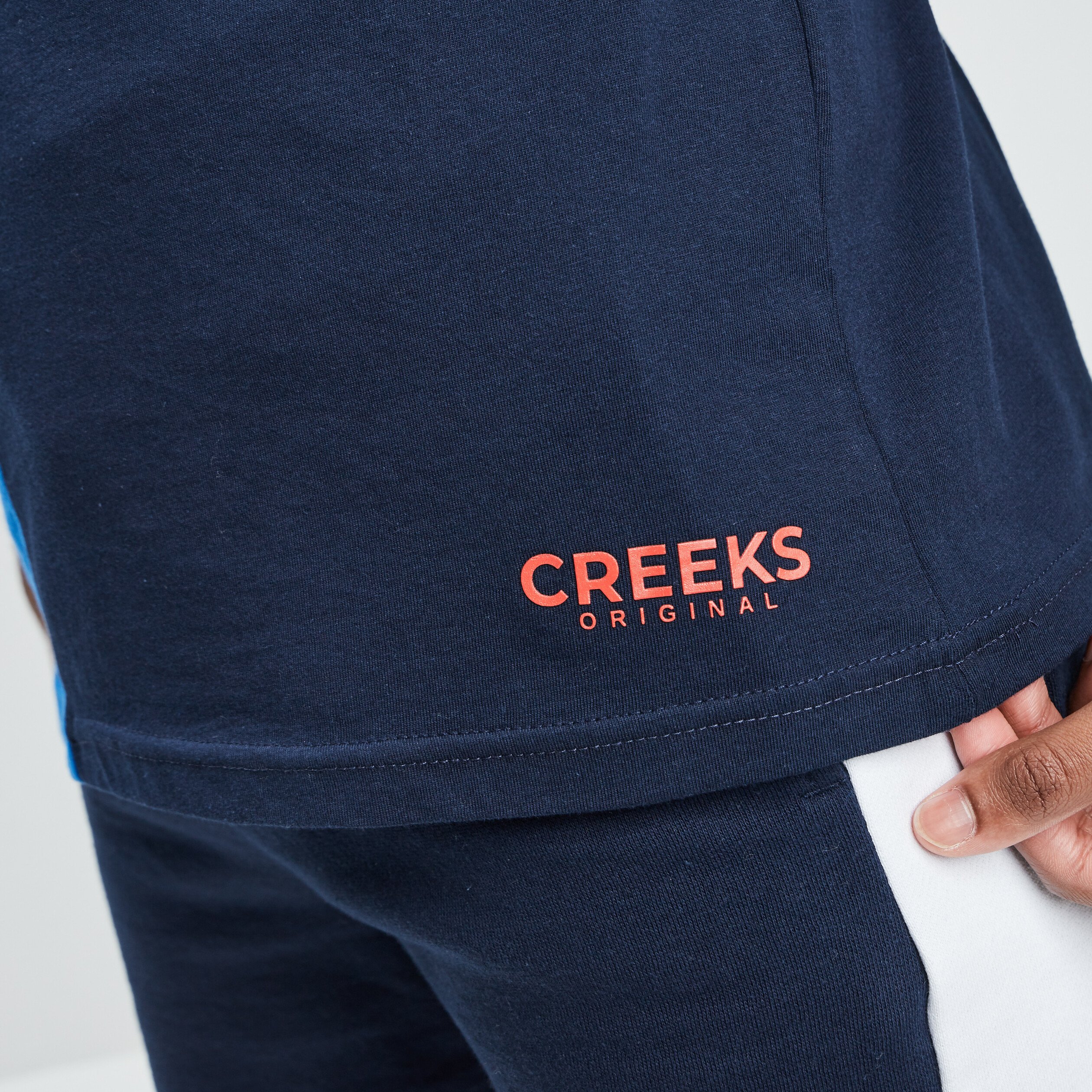 T-shirt manches courtes Creeks bleu homme | La Halle