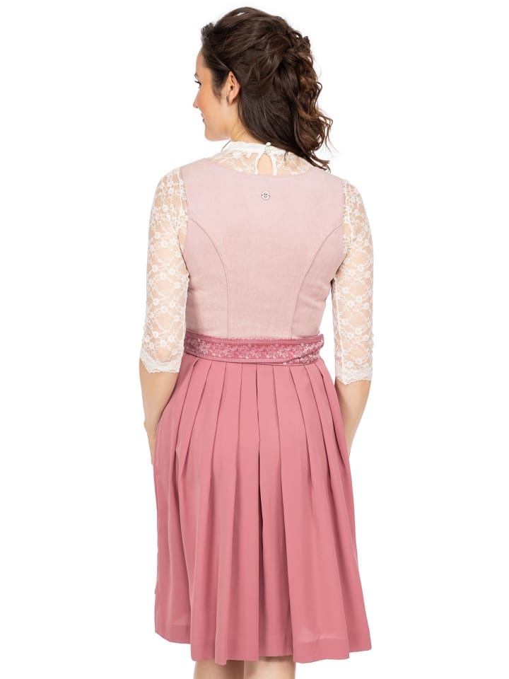 Spieth & Wensky Dirndl ASMARA in hellrosa günstig kaufen 48