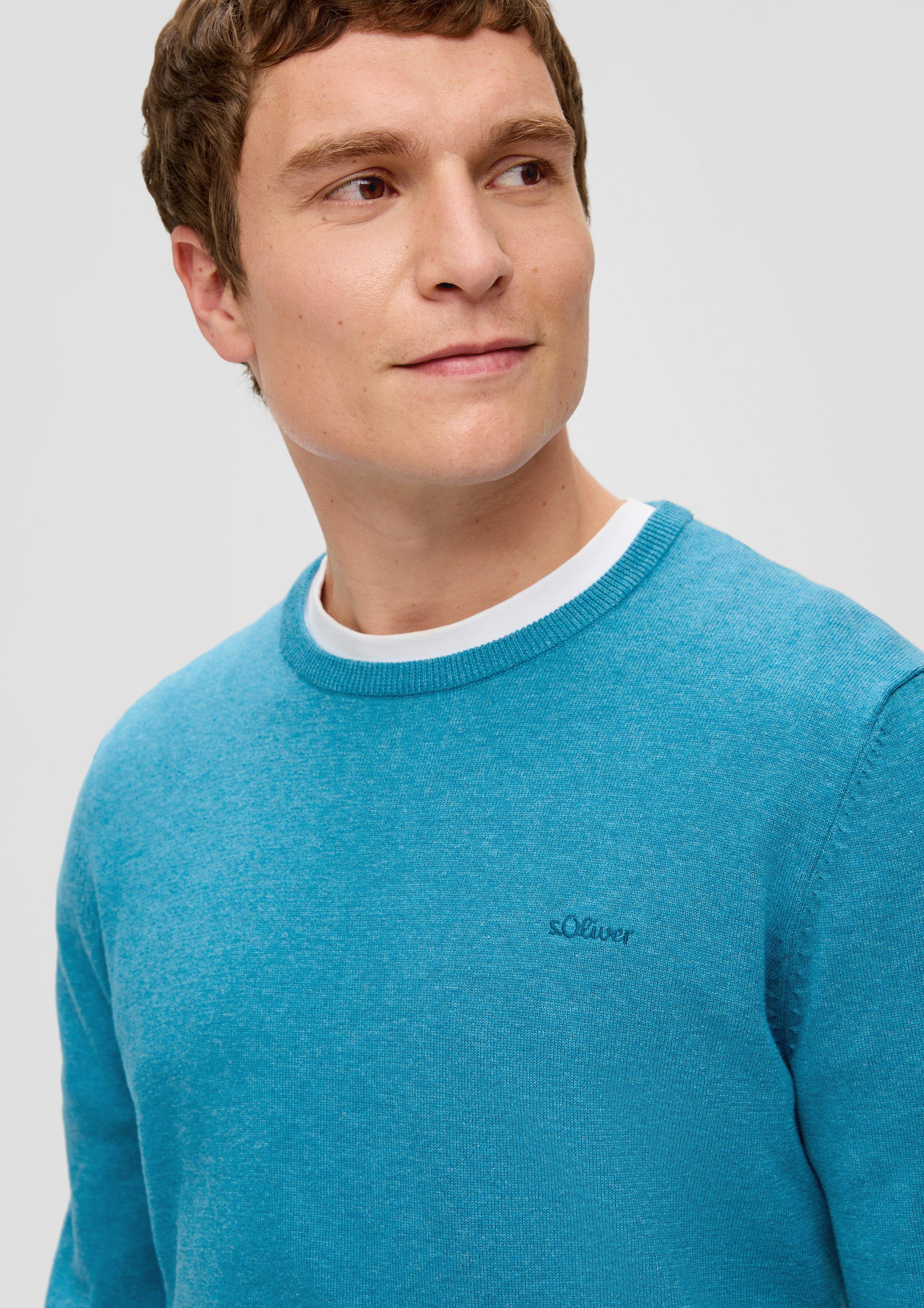 Strickpullover mit Logo-Stickerei  2143173-65W0