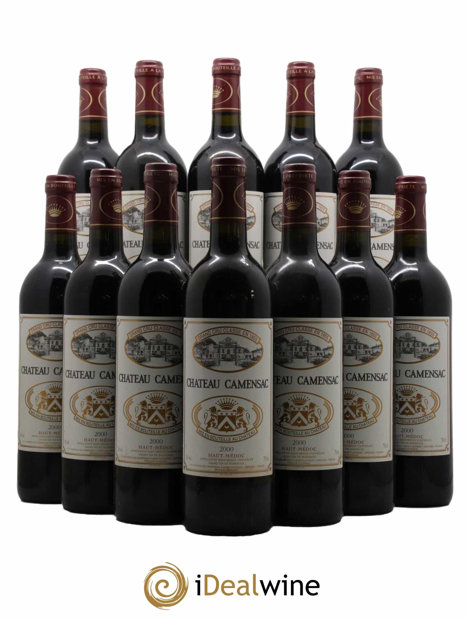 Château Camensac 5ème Grand Cru Classé  2000 - Lot de 12 Bouteilles