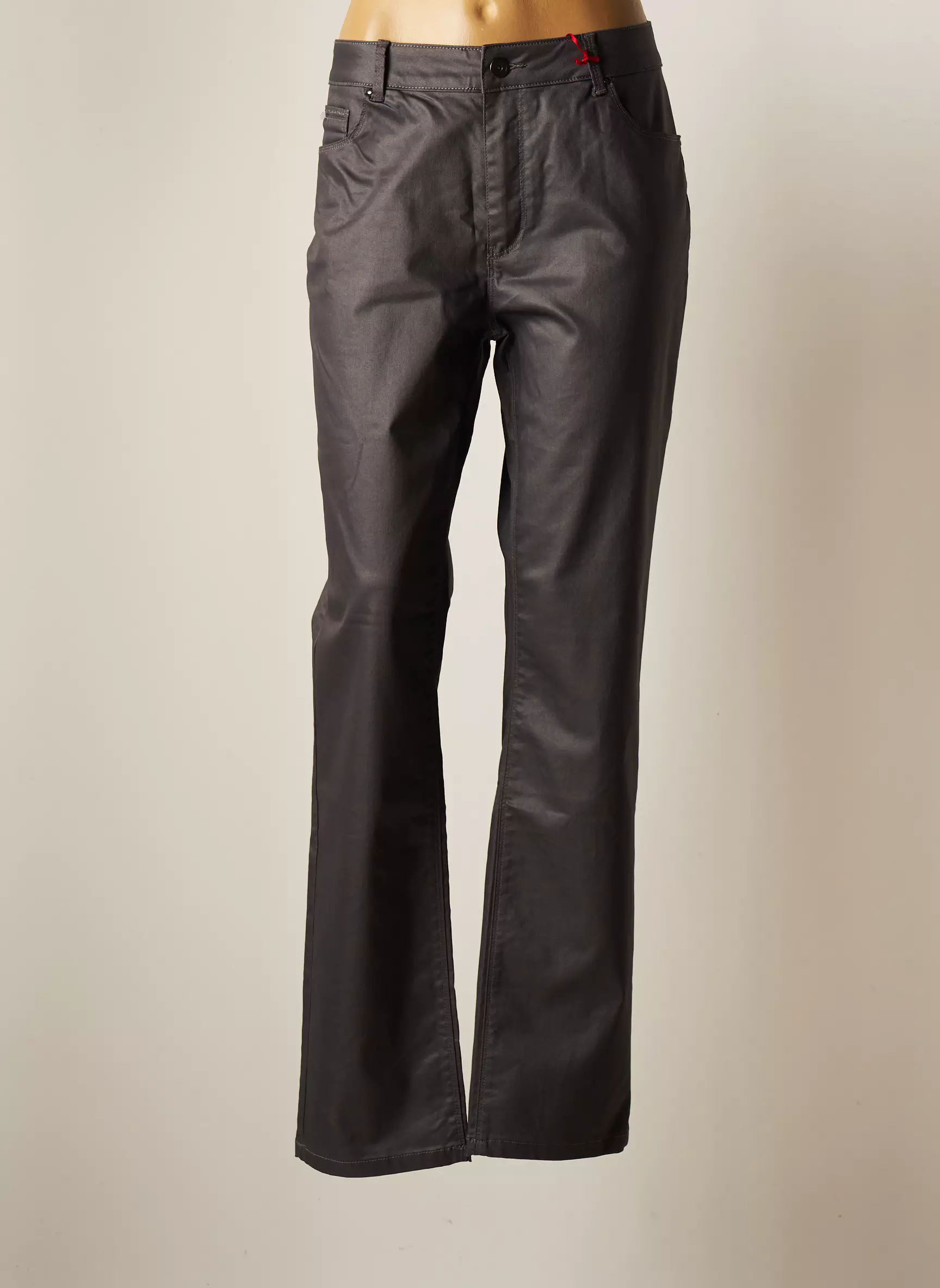 Scottage Pantalons Droits Femme couleur gris