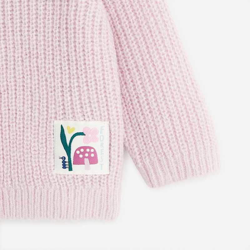 Cardigan violine bébé fille en tricot violet Catimini