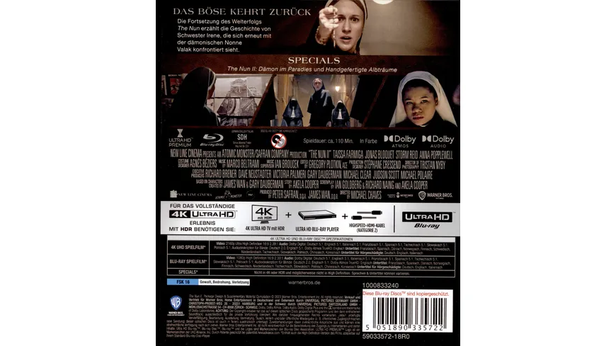 The Nun II  (4K Ultra HD) + (Blu-ray)
