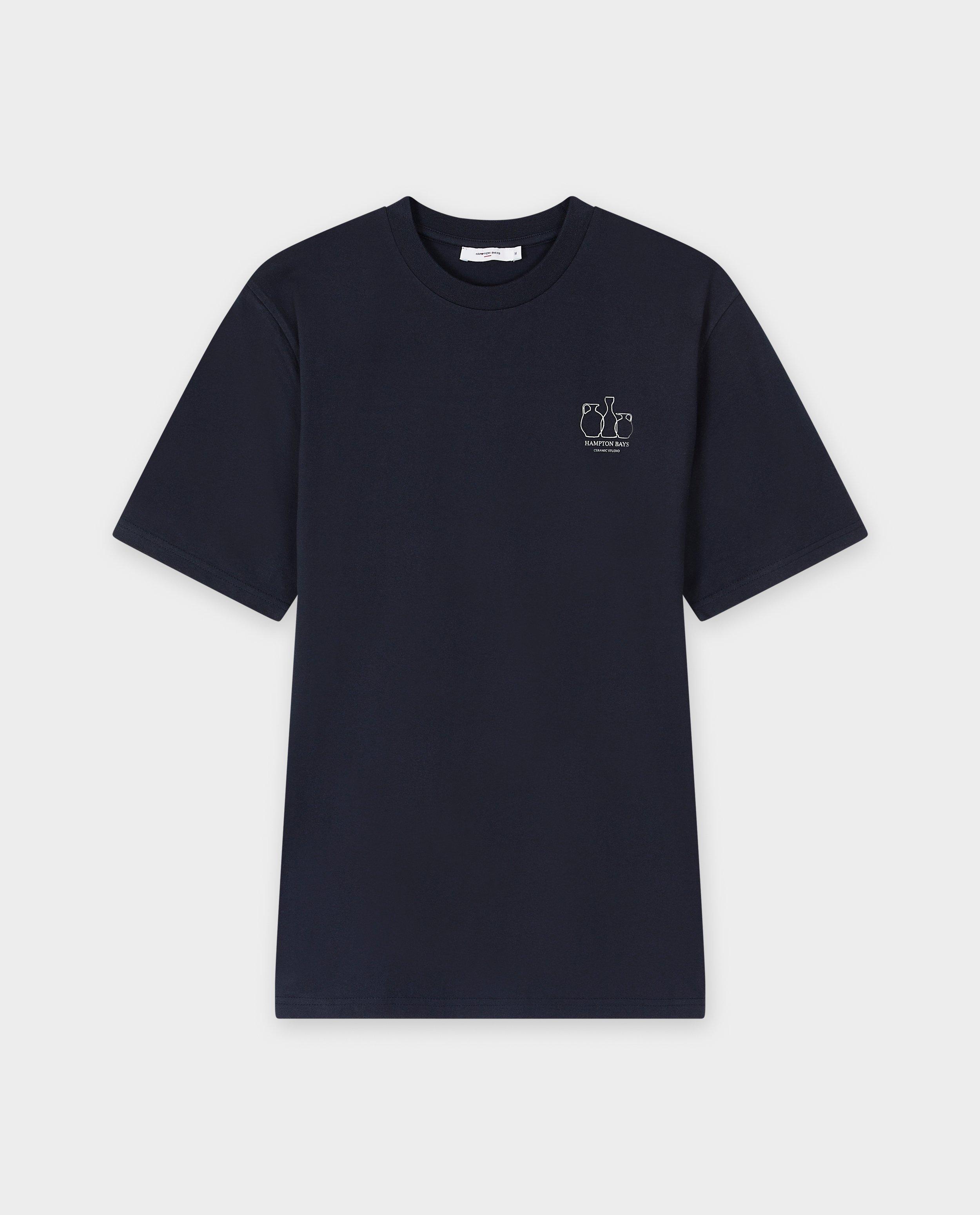 Tricou Hampton Bays cu imprimeu albastru închis pe spate
