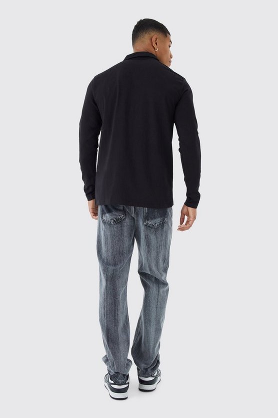 Langärmliges Jersey-Hemd