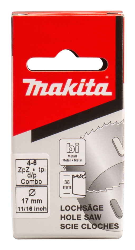 Makita Tilbehør P-52467 Hulsav 17 mm HSS Bimetal Hvid