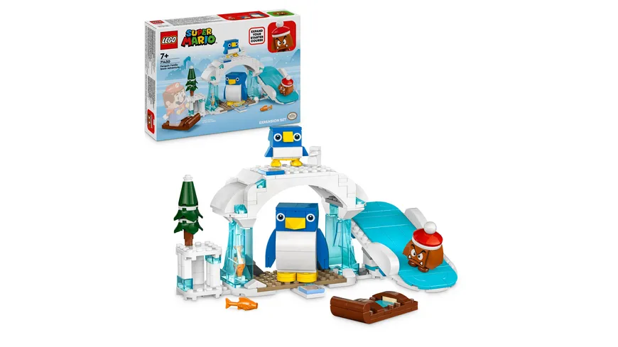 LEGO Super Mario 71430 Schneeabenteuer mit Familie Pinguin – Erweiterungsset