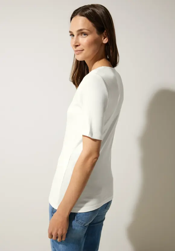 Street One T-Shirt mit Herz Ausschnitt