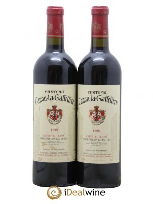 Château Canon la Gaffelière 1er Grand Cru Classé B  1998 - Lot de 2 Bouteilles