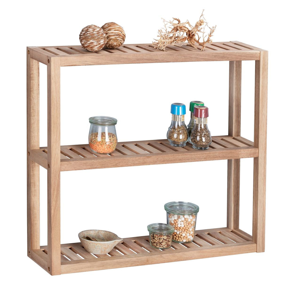 Wenko Wandregal Mod. Acina, Badezimmerregal, Wohnregal, FSC® zertifiziert