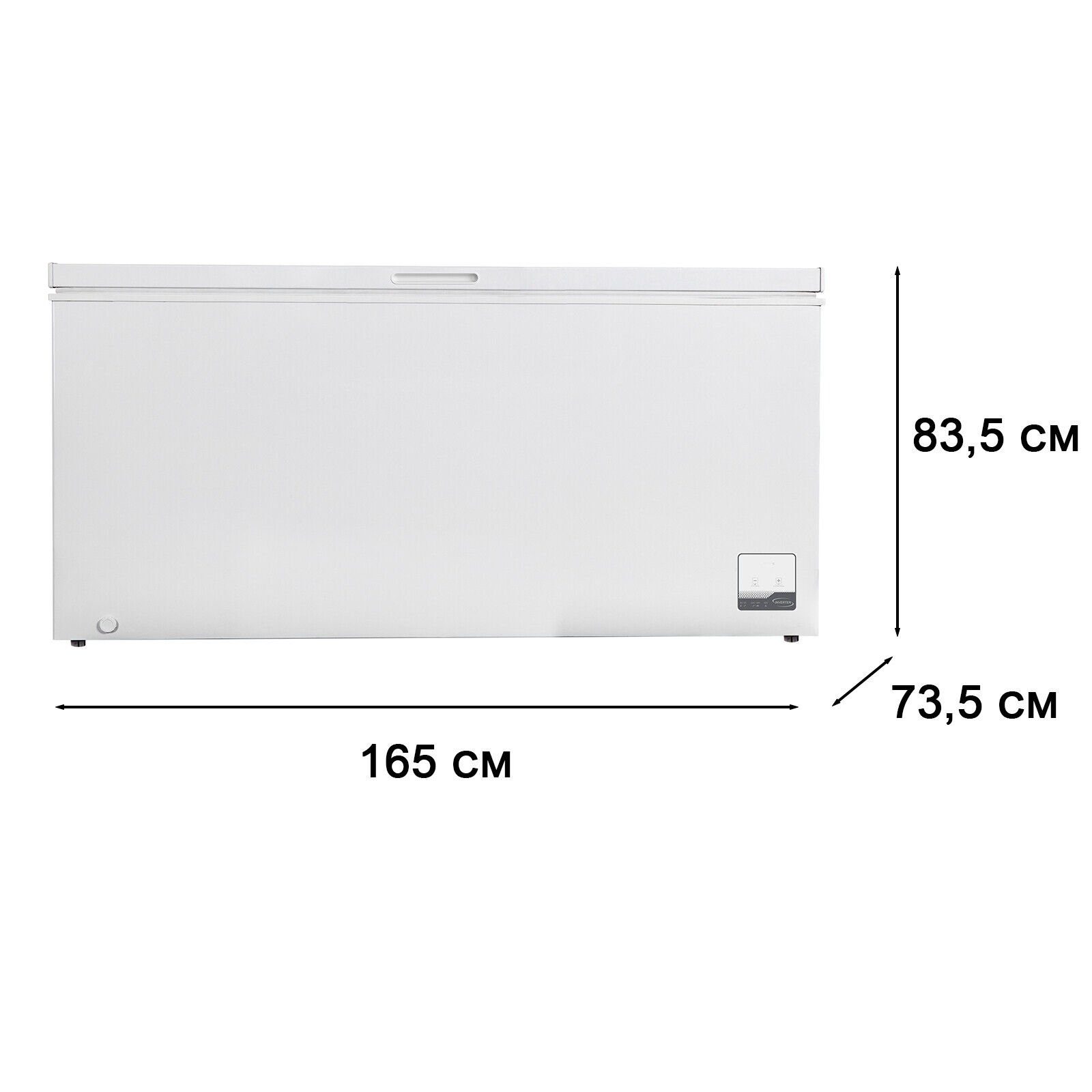 Geratek Gefriertruhe Kingston GT5000W, 165 cm breit, 500 l, 4**** / Drahtkorb / 40 Stunden Lagerzeit bei Störung