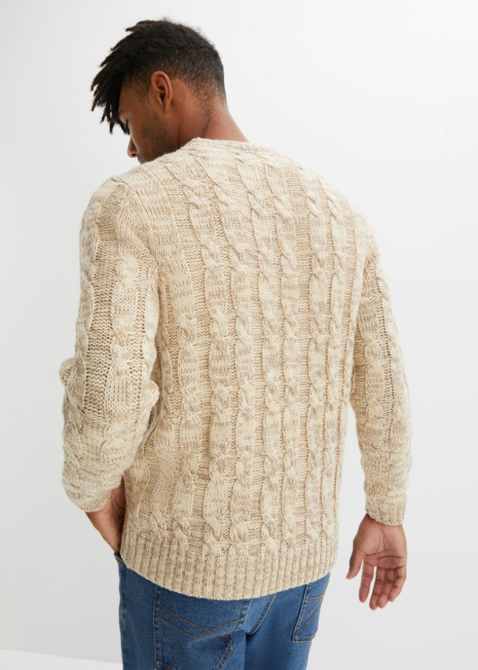 Pullover mit Zopfmuster