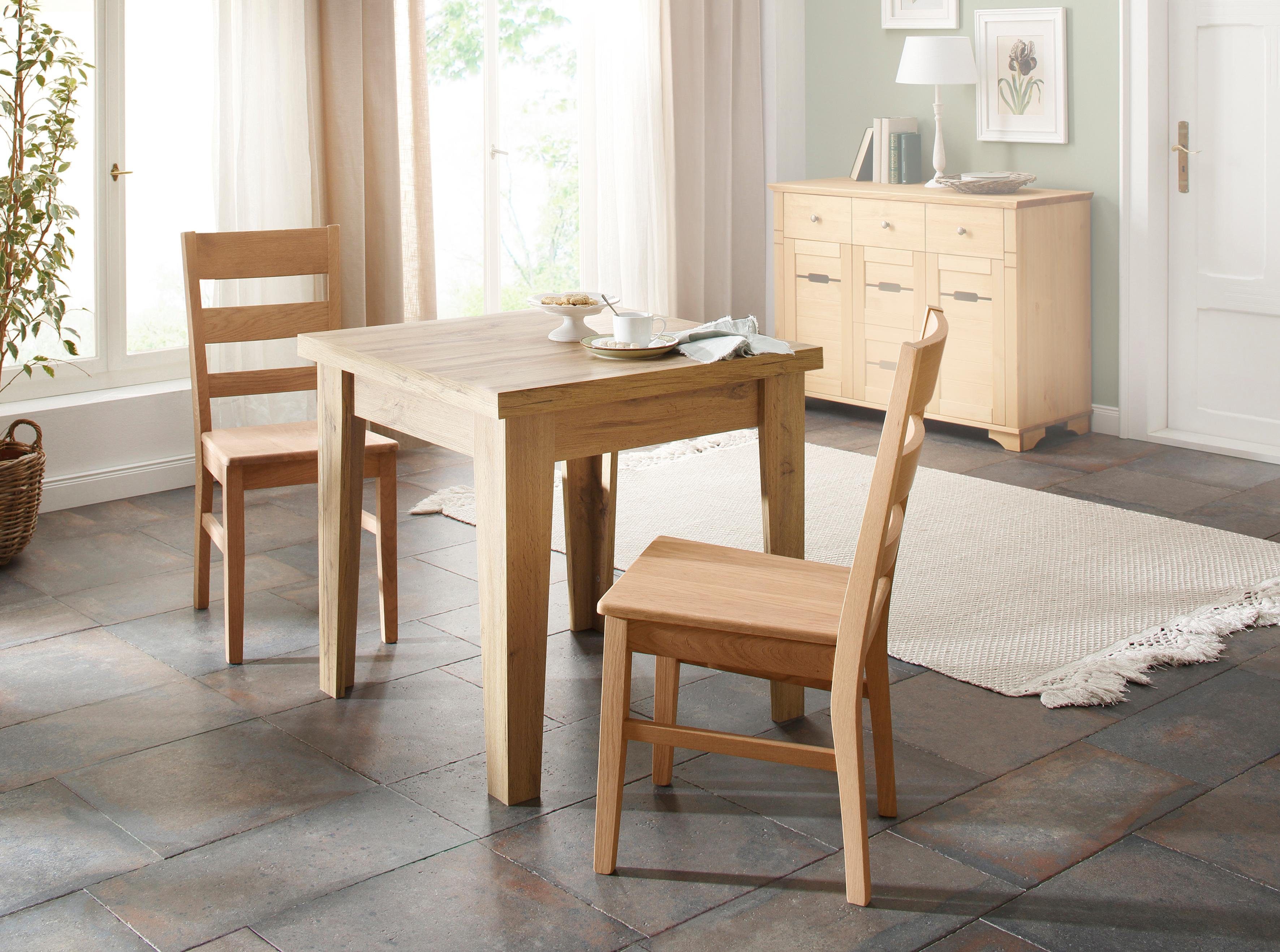 Home affaire Stuhl Paul (Set, 2 St), aus massiver Eiche