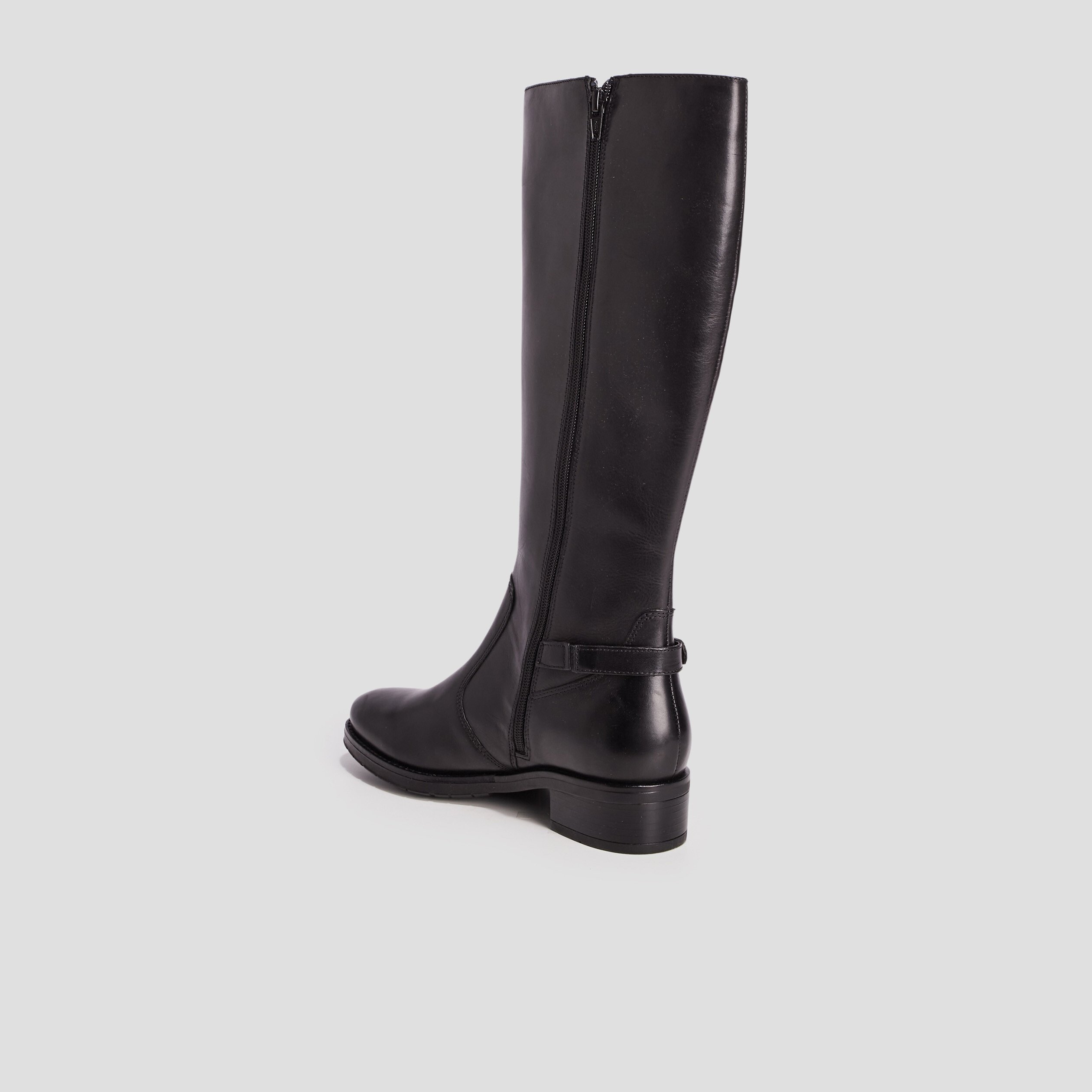 Bottes en cuir noir femme | La Halle
