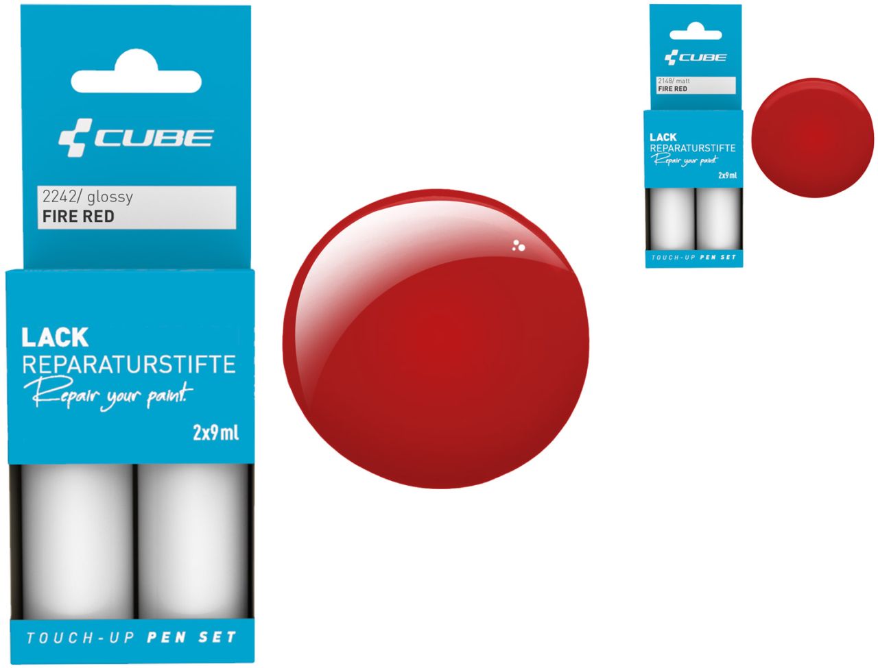 Cube Lackreparaturstift Set FIRE RED kaufen | Bike-Discount
