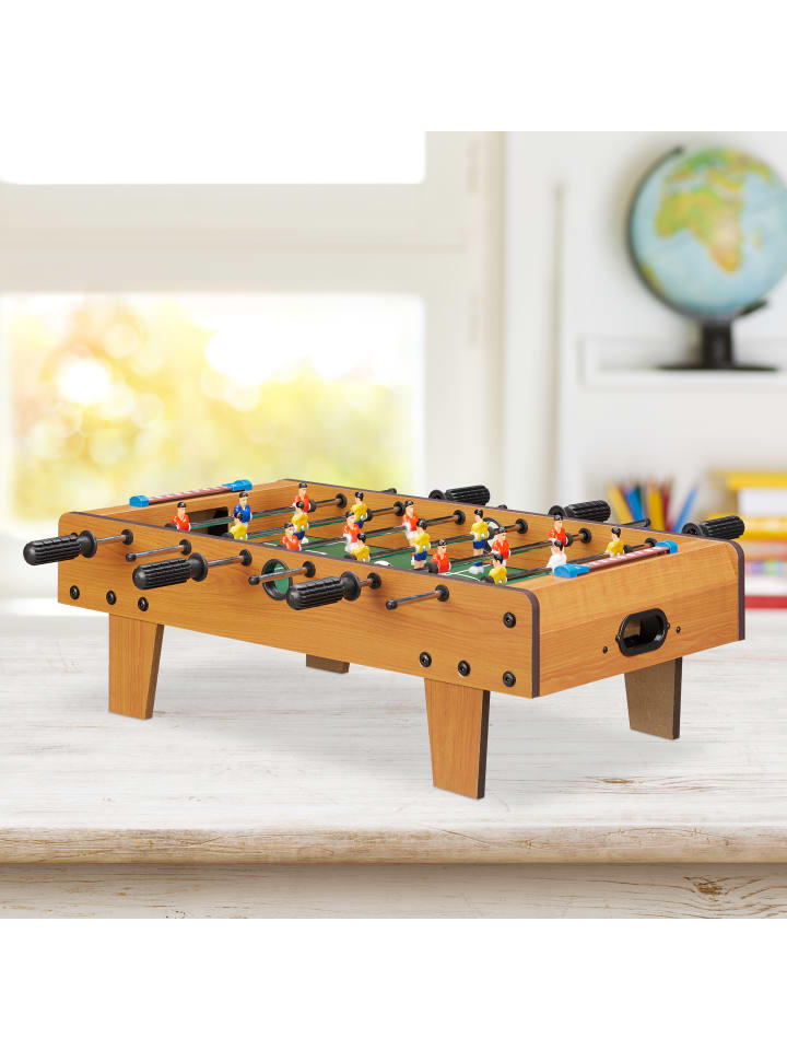 relaxdays Tischkicker in Grün/Braun günstig kaufen onesize