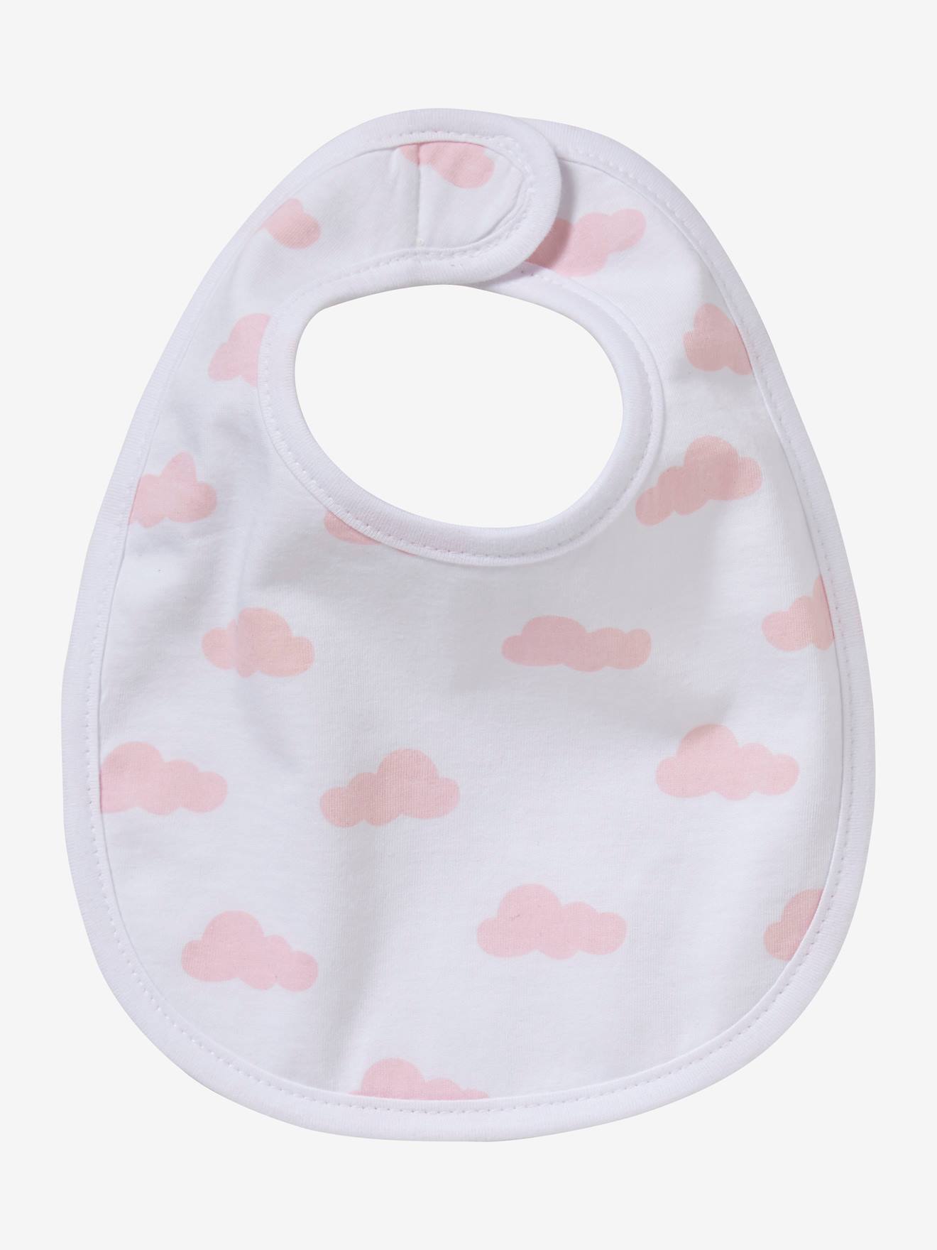 Vertbaudet 5er-Pack Baby Lätzchen Oeko-Tex - pack rosa/katzenfreunde