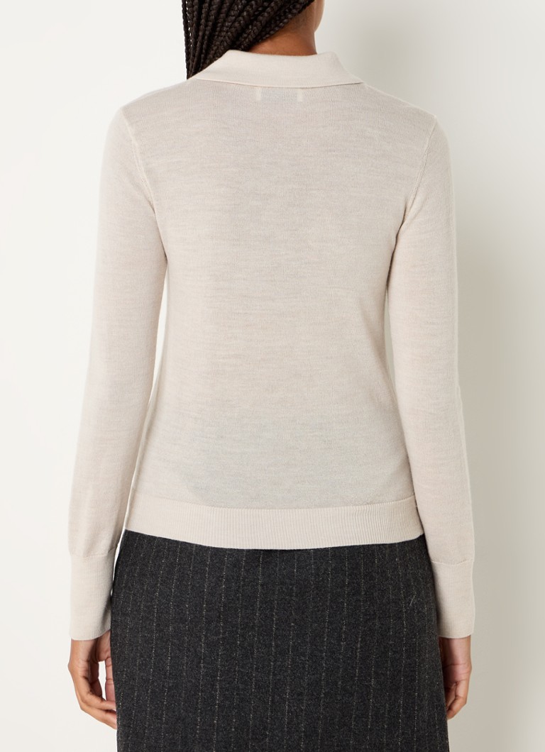 Maglione Modström Hiroki in lana a maglia fine con collo polo