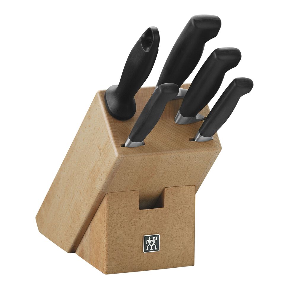 Messerblockset 6-tlg, Natur