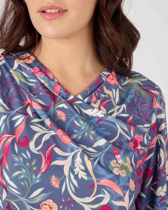 Tee-shirt encolure drapée