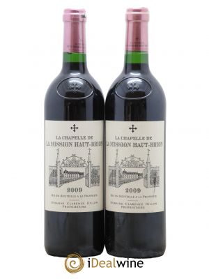 La Chapelle de La Mission Haut-Brion Second Vin  2009 - Lot de 2 Bouteilles