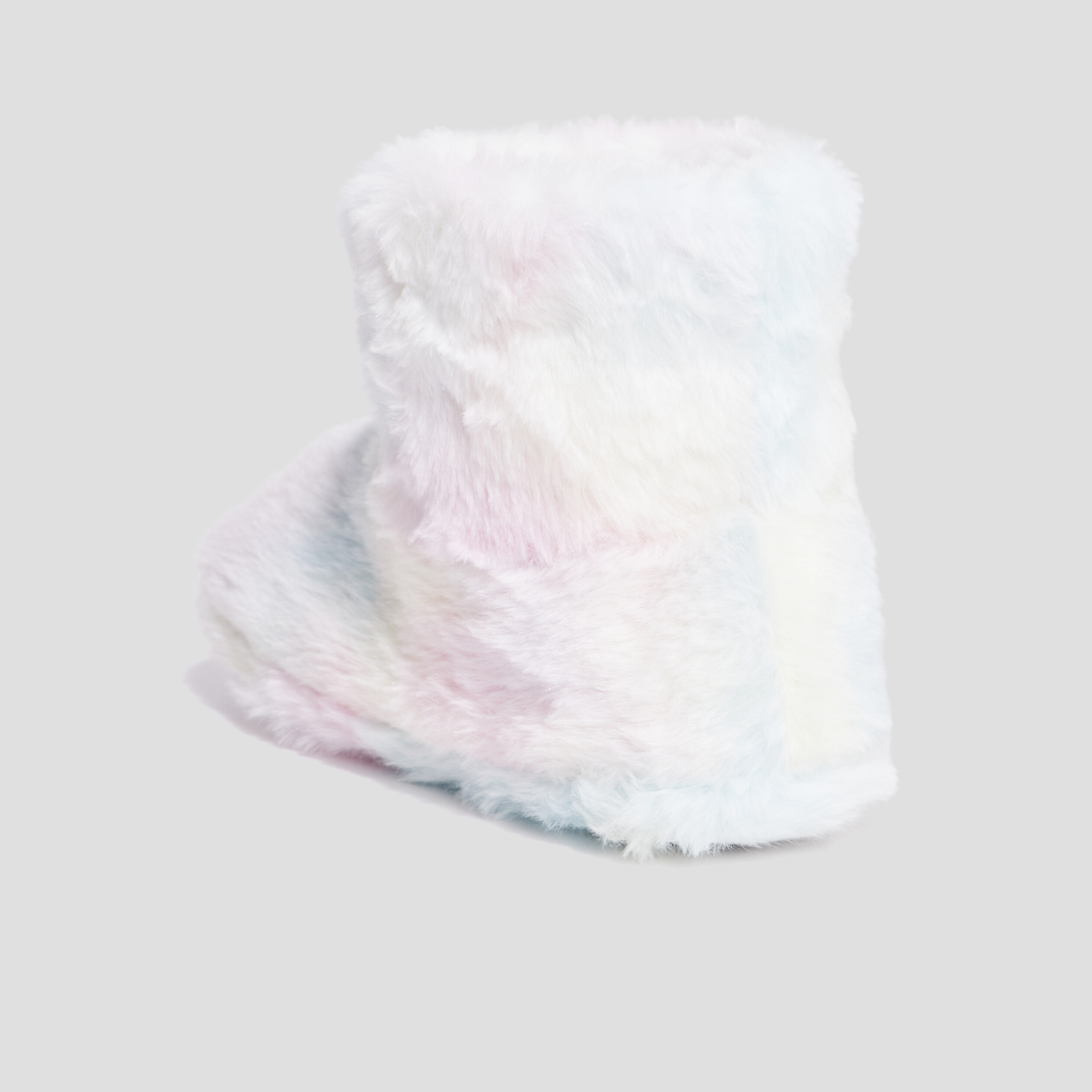 Chaussons bottines fourrure multicolore fille | La Halle