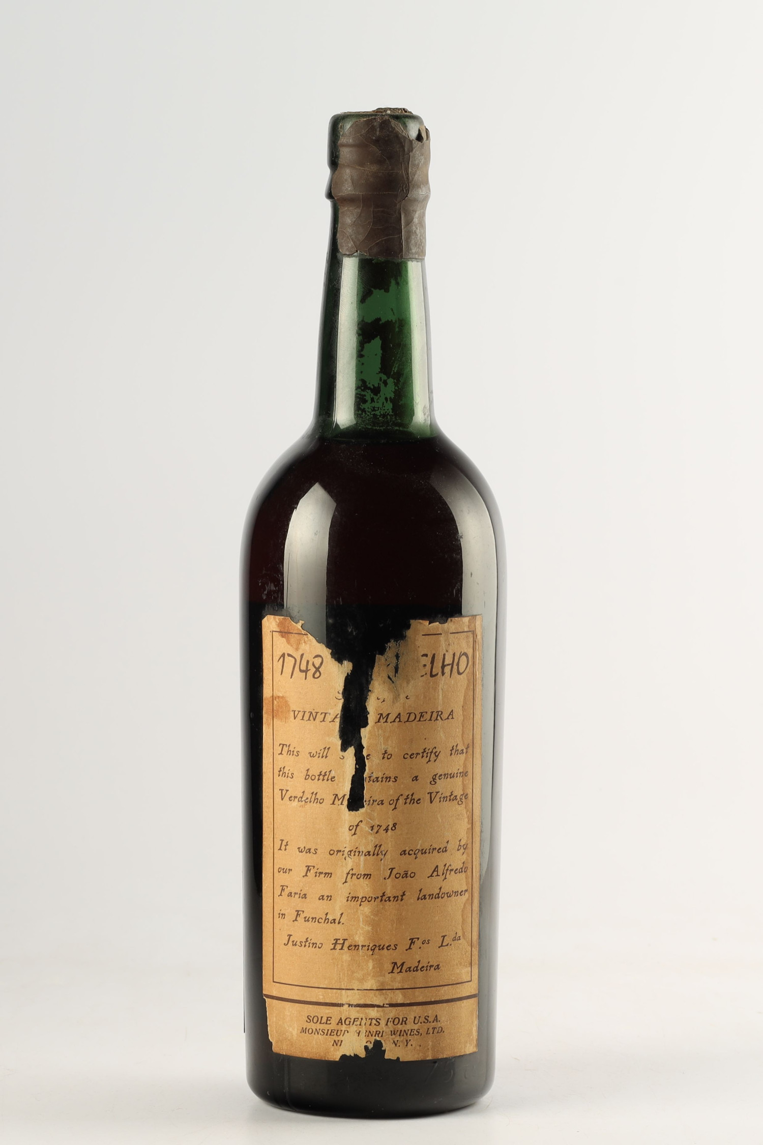 Justino Henriques Verdelho 1748, Madeira