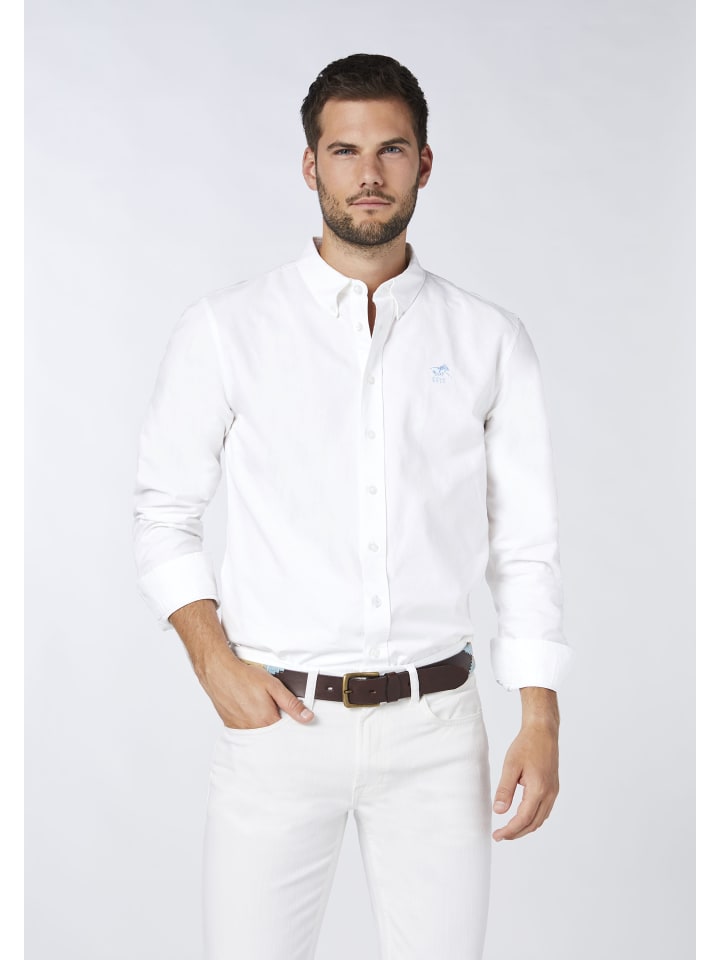 Polo Sylt Hemd in Weiß günstig kaufen