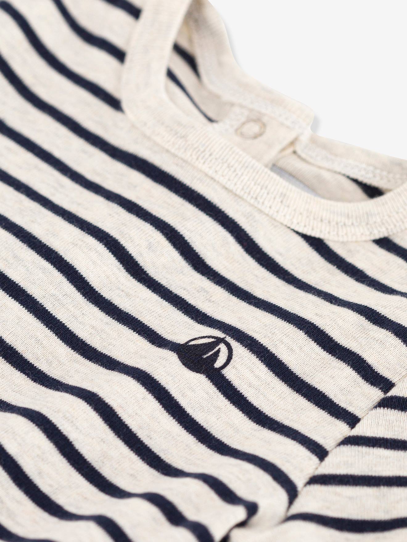 T-shirt manches courtes en coton bio PETIT BATEAU beige