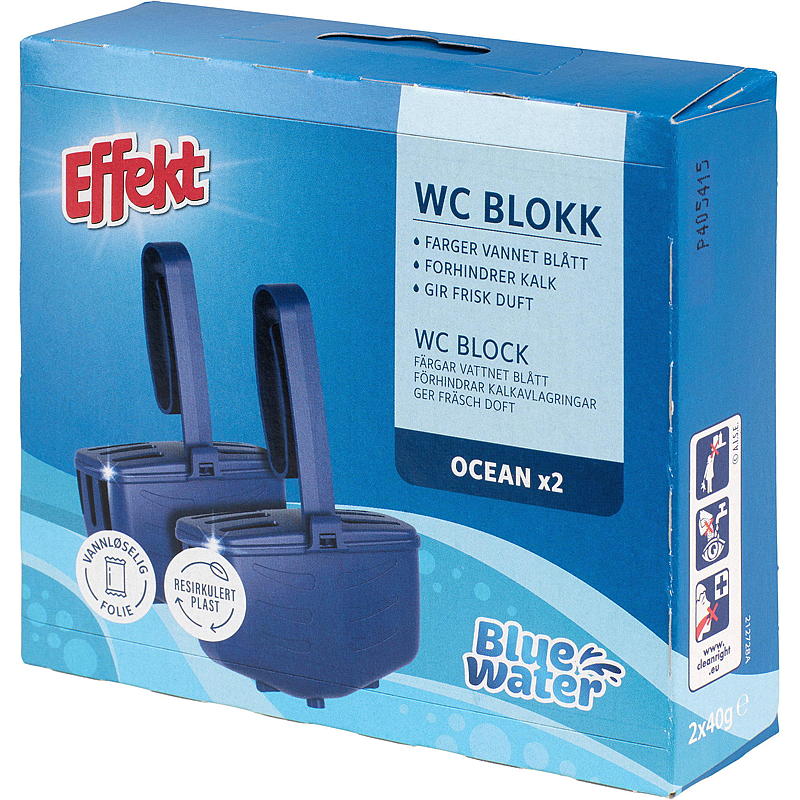 Effekt WC-blokk 2-pk, Blue Water, Ocean, Effekt