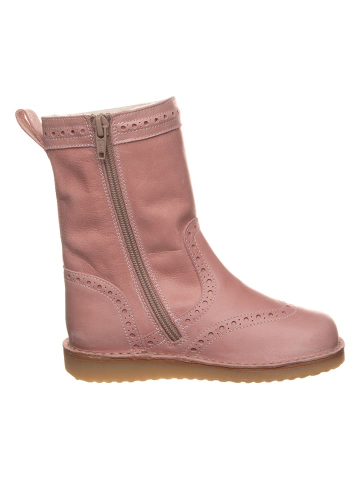 POM POM Leder-Stiefel in Rosa günstig kaufen