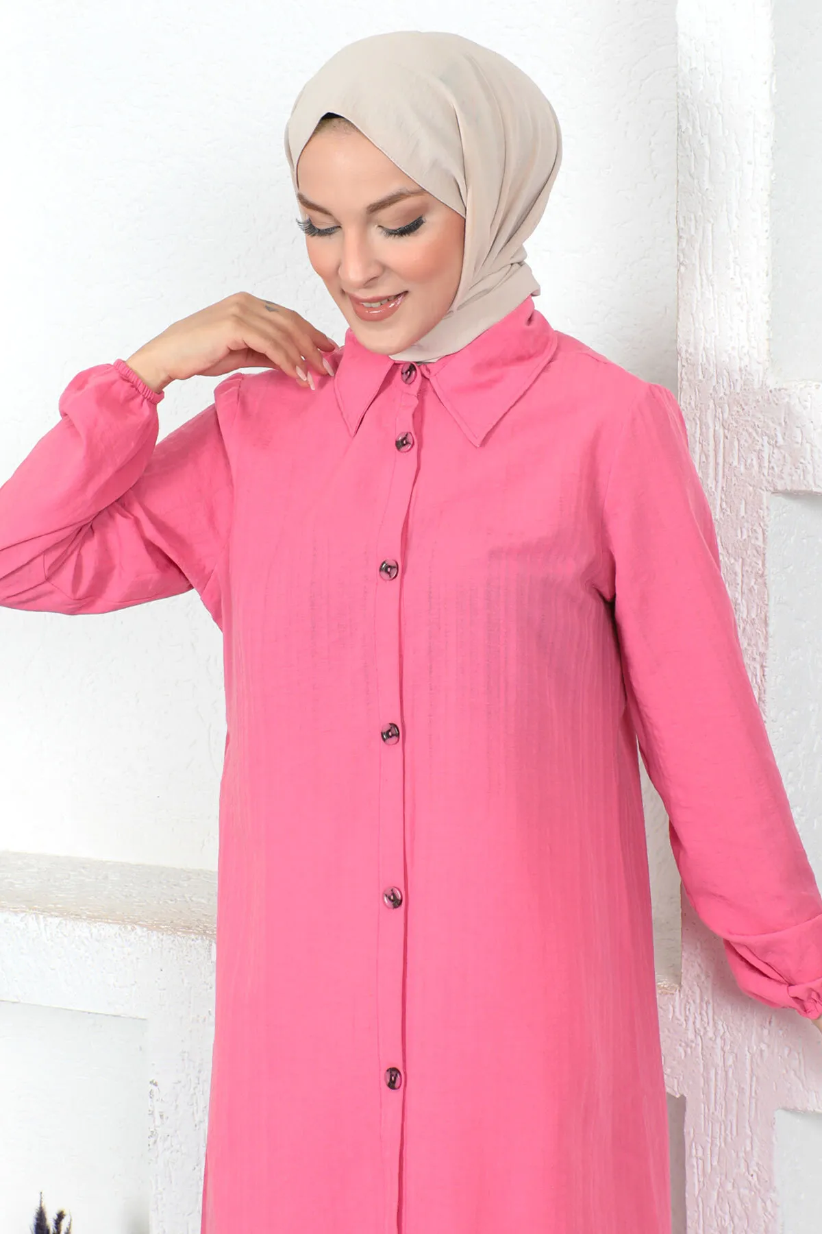 Tesettür Dünyası  Lange Tunika Tsd230359 Pink