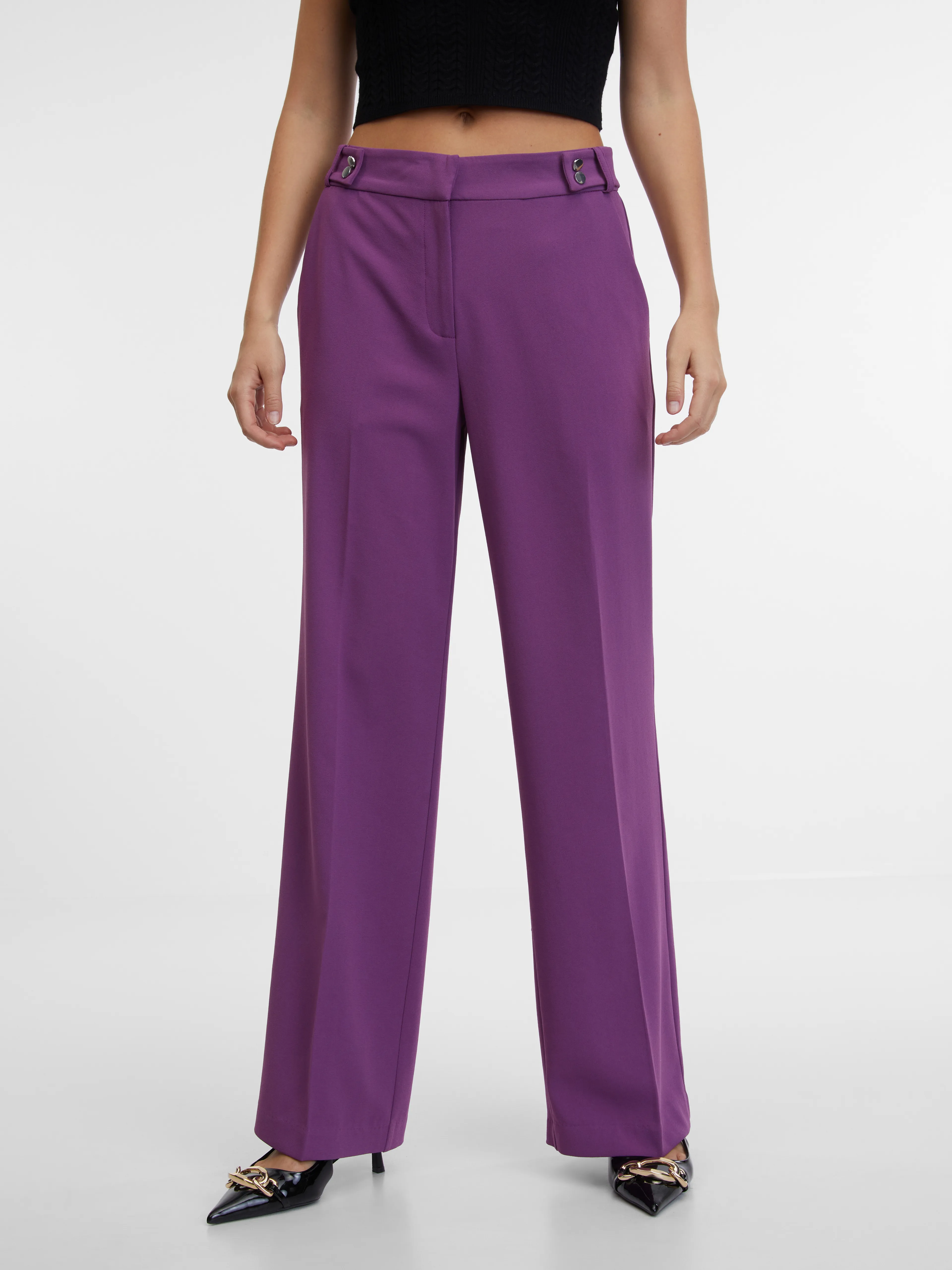 Lila gerade Damenhose ORSAY