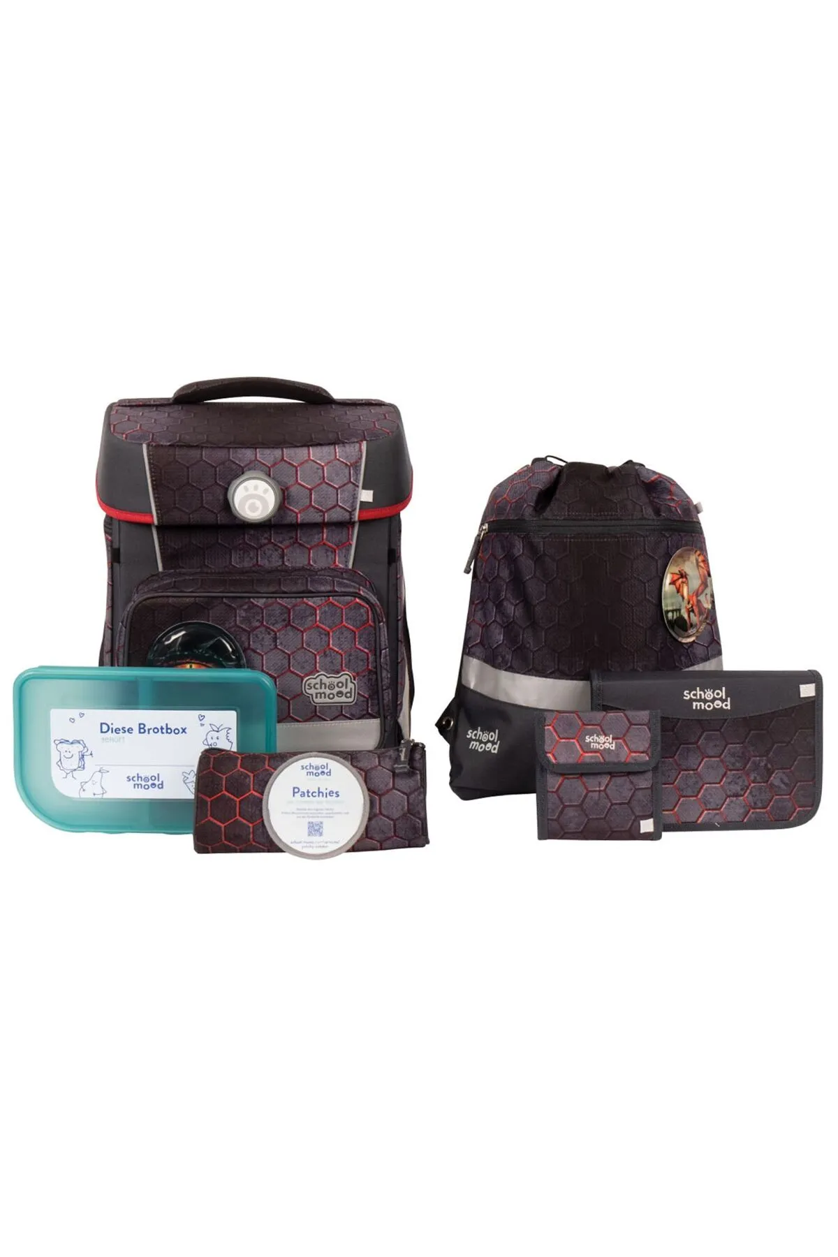 School Mood  Schulrucksack - Weiß - Unifarben
