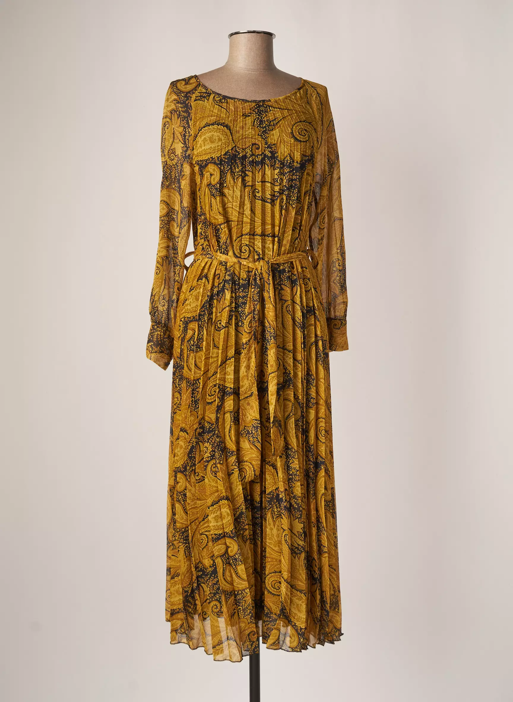 Angela Davis Robes Longues Femme couleur jaune
