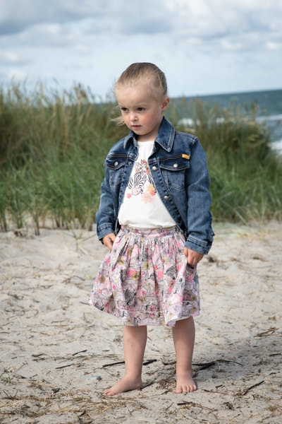 Jeansjacke, dunkelblau für Mädchen