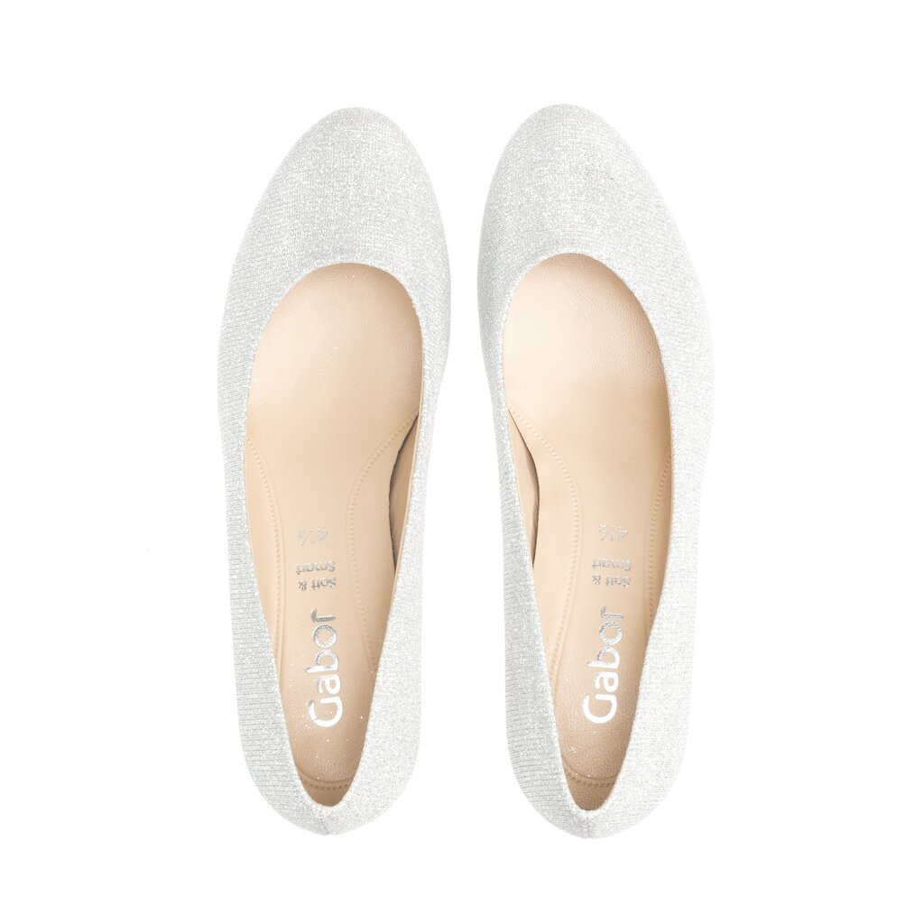 Gabor fashion Plateau Pumps silber