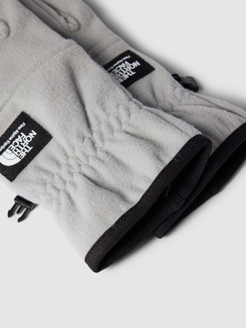 Handschuhe mit Label-Detail in mittelgrau