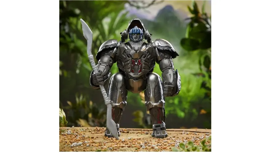 Hasbro - Transformers: Rise of the Beasts Command & Convert Animatronic Optimus Primal Toy (12.5”)