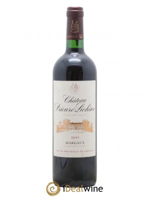 Château Prieuré Lichine 4ème Grand Cru Classé  2005 - Lot de 1 Bouteille