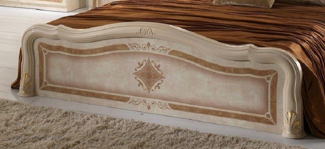 Interdesign24 Bettanlage Livia, (3-teilig, bestehend aus Bett inkl. Lattenrost und 2 x Nachtkommode), in Beige