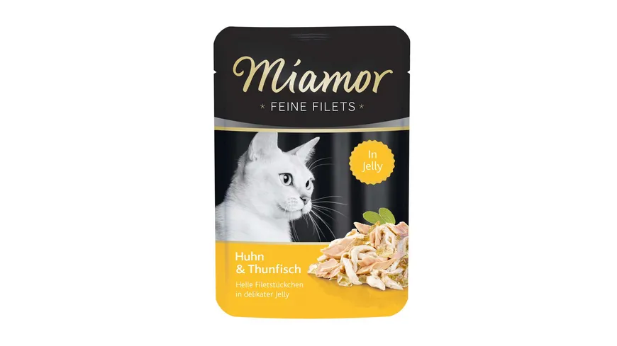 Miamor Katzennassfutter Feine Filets in Jelly Huhn & Thunfisch 100 g
